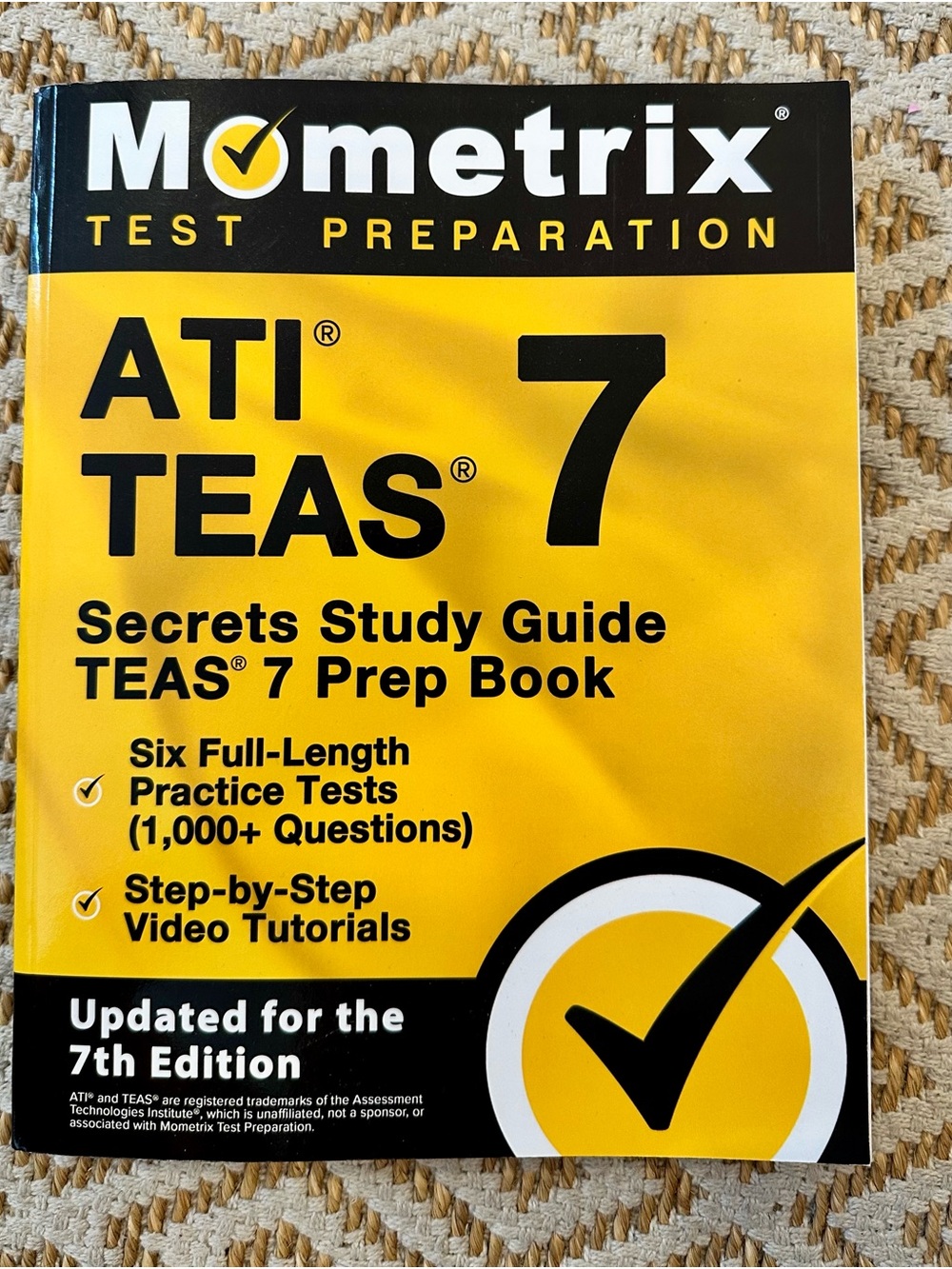 ATI TEAS 7 Prep Book - Yellow